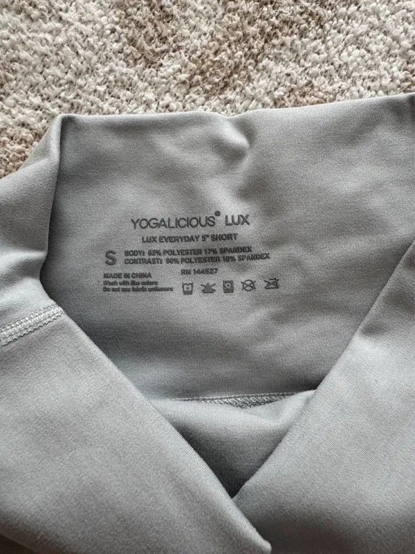 light grey biker shorts Gray - Image 2