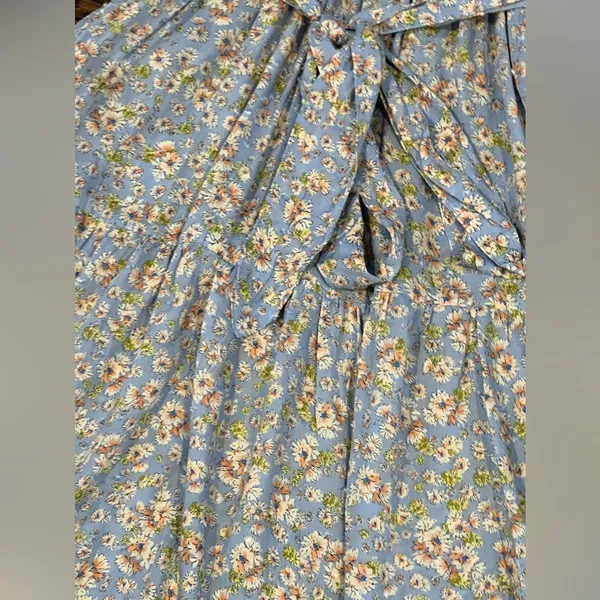 Lulu's Sunny Bliss Cottagecore Floral Print Tiered Maxi Dress Women's Med‎ NWT - Image 10