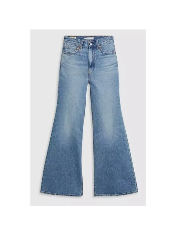 New Levi’s 30x30 Premium Ribcage Bell Flare Jeans Maximum Story Medium Wash - Image 5