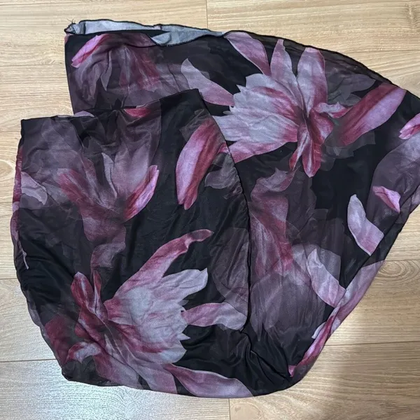 ‎SHEIN purple floral maxi skirt xs - Image 2