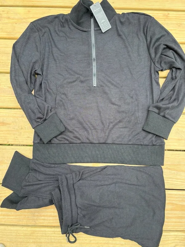 Women’s L Black Ribbed 2 - Image 4