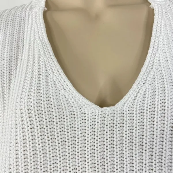 Free People V Neck Bell Sleeves Knit Sweater - Image 6