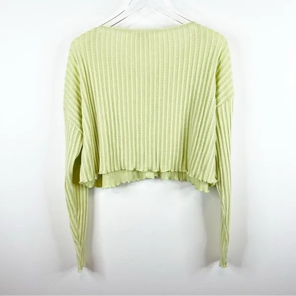 Urban Outfitters Out From Under Button Front Long Sleeve Top Women's M Green Y2K - Image 3