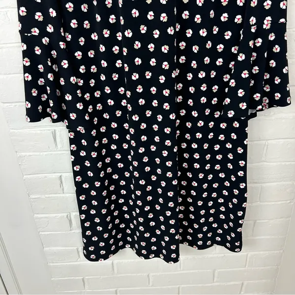 Tommy Hilfiger Floral Print Stretch Mini Bell Sleeve Dress Size 12 - Image 5