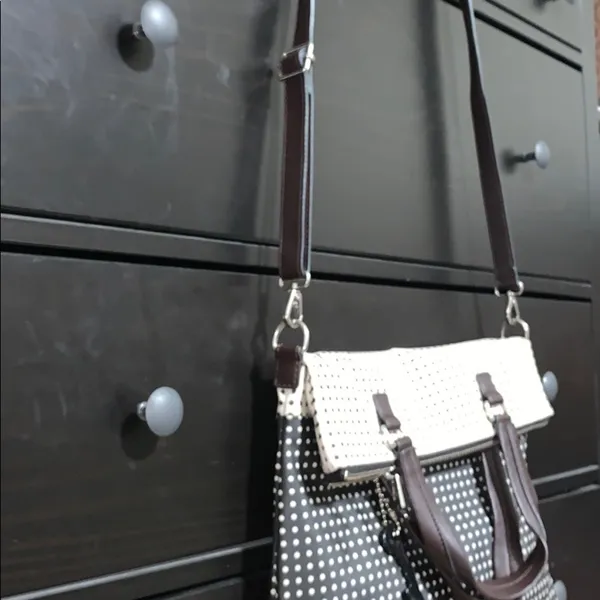 Fossil Canvas Crossbody Bag Polkadot - Image 2