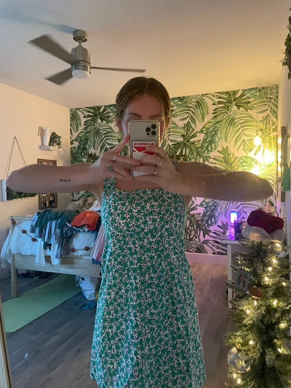 Green Floral Sundress - Image 3