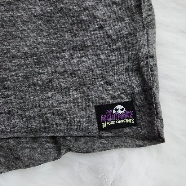 -301‎ The Nightmare Before Christmas Disney Grey Sleep T-shirt Medium - Image 3