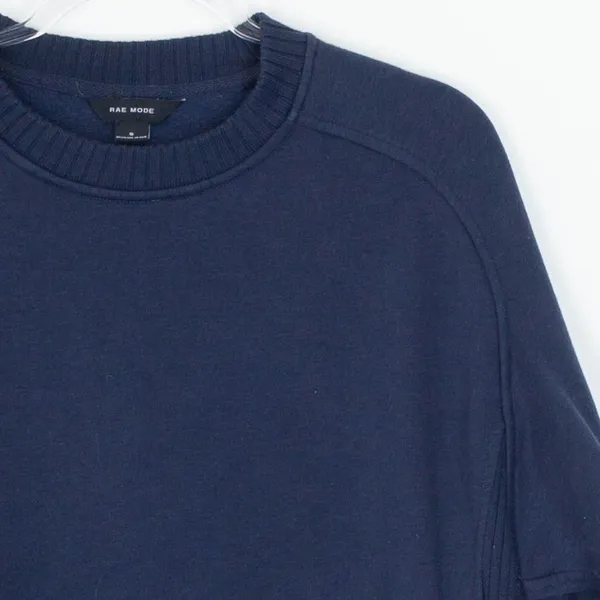 Rae Mode Womens Pullover Crewneck Sweatshirt‎ Size S Blue Neutral Cozy Staple - Image 2