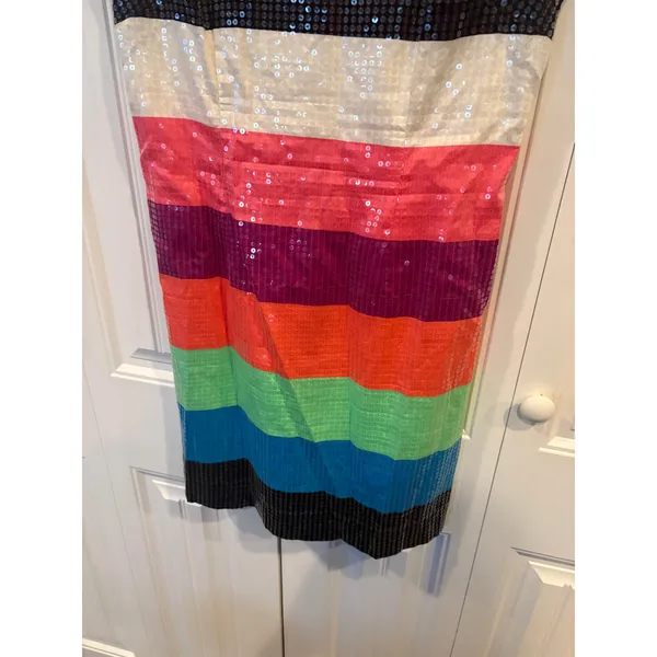 Lilly Pulitzer Multi Color Sequin Stripe‎ Tank Dress Size 6 - Image 4