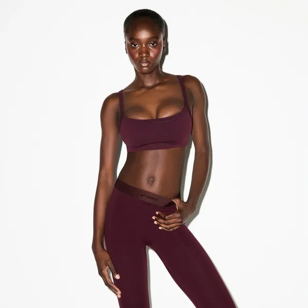 Nike Skims Vintage Seamless Scoop Bra Currant Size Small - Image 9