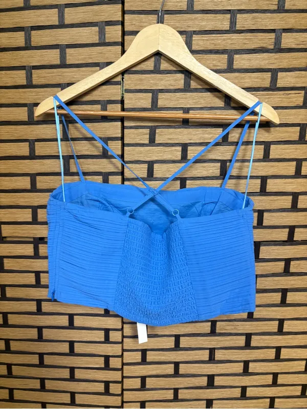 Madewell blue crop cami size 8 - Image 2