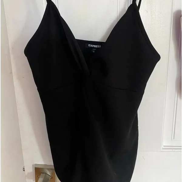 Front tied v-neck cut blouse NWT - Image 2