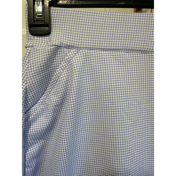 Peter Millar Womens XS Golf Skort Blue White Houndstooth Athletic UPF 50+ read - Image 2