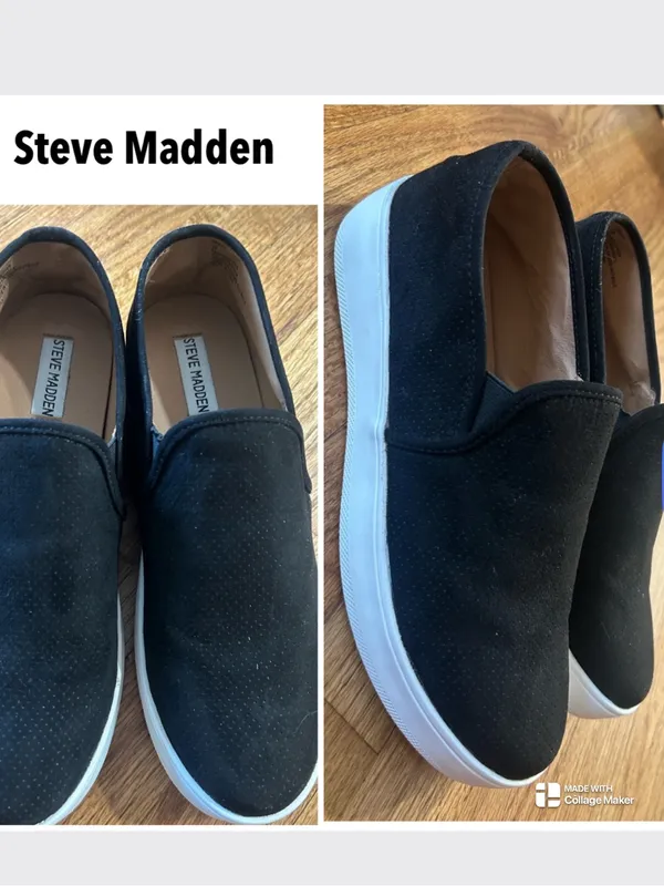 Women’s Steve Madden Gills Black Slip-On Casual Sneakers - NEW size 10 - Image 2