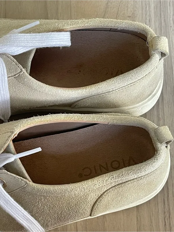 Vionic Winny Cream Suede Lace-Up Sneakers - Image 9