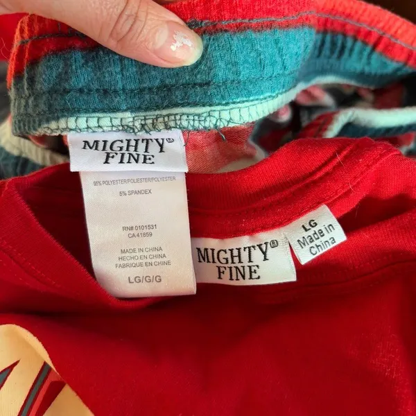 Mighty Fine Red and Green Christmas Pajama Set - Image 6