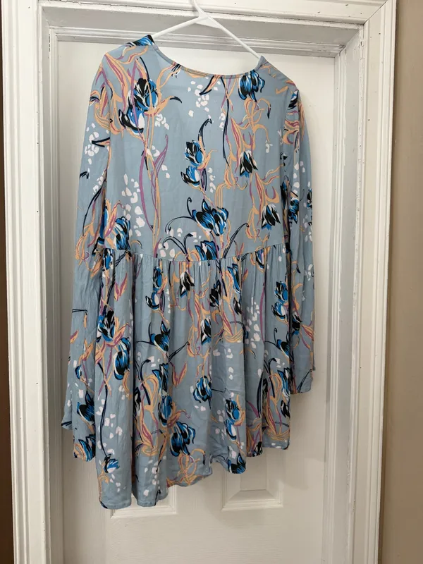 Free People Dress Mini Floral Small Long Sleeve - Image 2