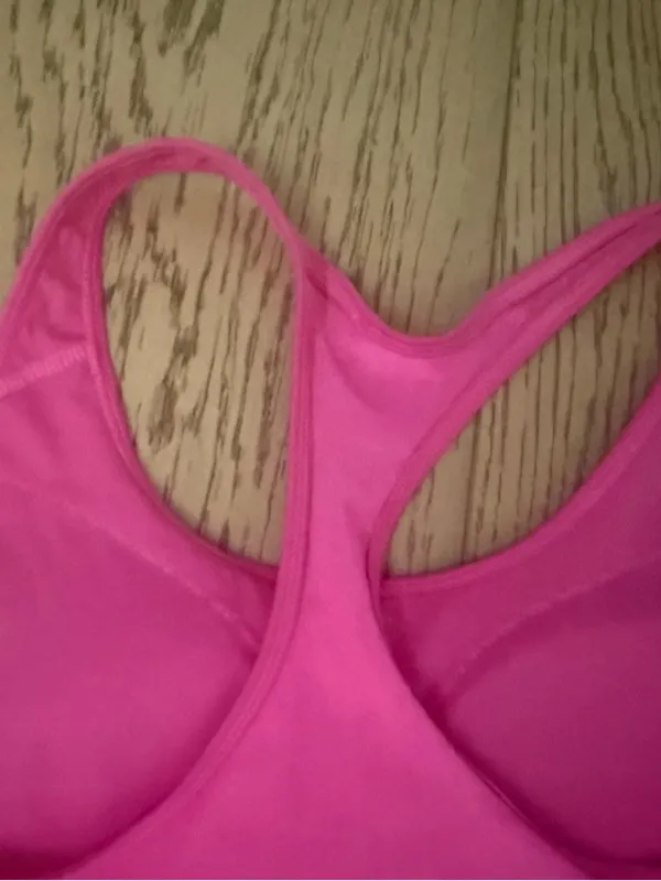 adidas Bright Pink Racerback Performance Sports Bra - Image 9