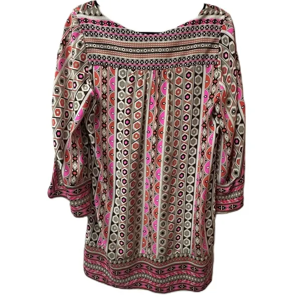 Alice & Trixie Geometric Silk Print Dress‎ Size Medium - Image 7