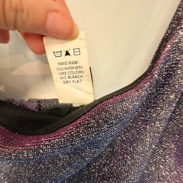 Windsor Dress Size Small S‎ Purple Sparkle Metallic Mini Cocktail Party Bodycon - Image 5