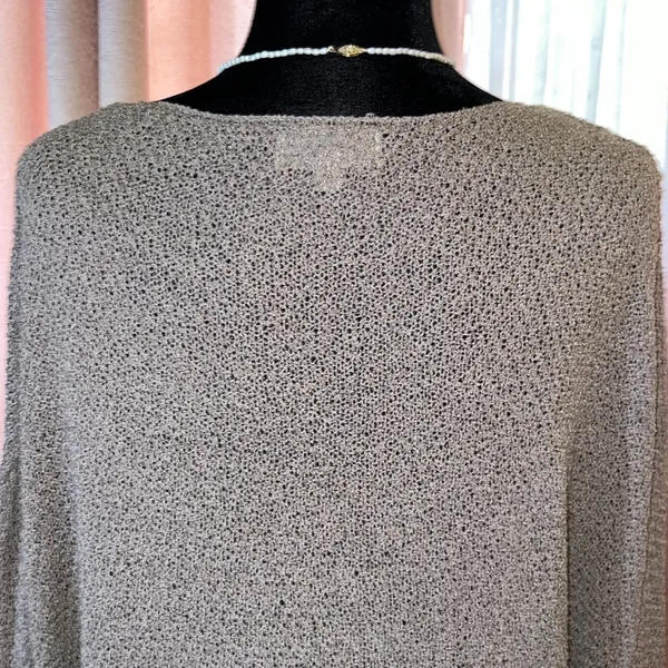 Listicle Size M Beige Loose Knit Oversized Sweater - Image 9