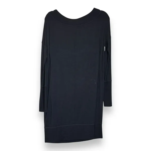 Athleta Long Sleeve Black Sweater‎ Off Shoulder Shift Dress Size S - Image 2