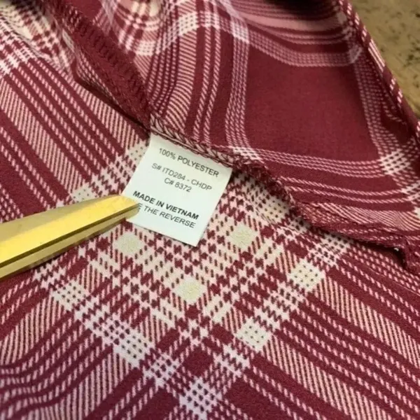 Plaid Top Red - Image 5