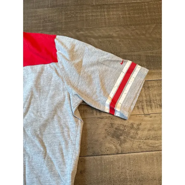 Nike Women's‎ Scarlet Gray "Ohio State" Short Sleeve Tee Size XL - Image 4