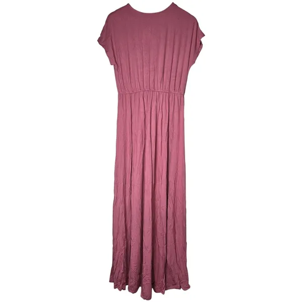 Lulus Easy for Me Rusty Rose Short Sleeve Maxi Dress 44558 Medium - Image 4