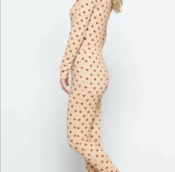 Free People SMALL Home Alone Long Johns In Warm Combo BNWTS - Image 5