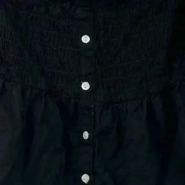 Passport Off-Shoulder Black Embroidered Blouse Size L‎ Boho Witchy Goth y2k - Image 5