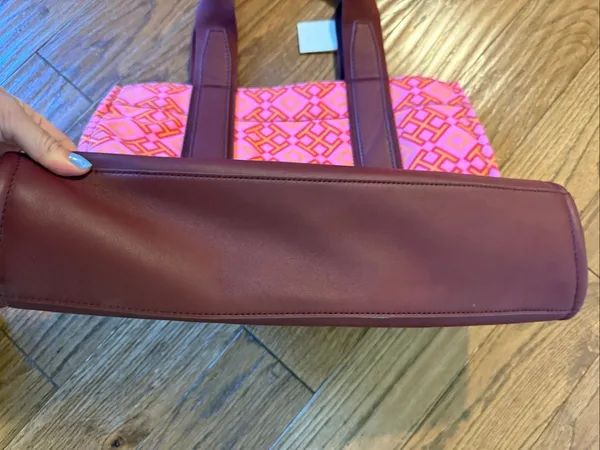 Tory Burch NWT Ella printed 4t tote bag honey suckle classic - Image 6