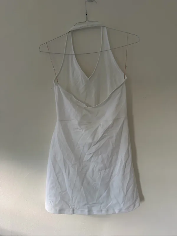 Aritzia Wilfred Free LIFE Whistle Dress in White Size Large Preppy Tennis Prep - Image 11
