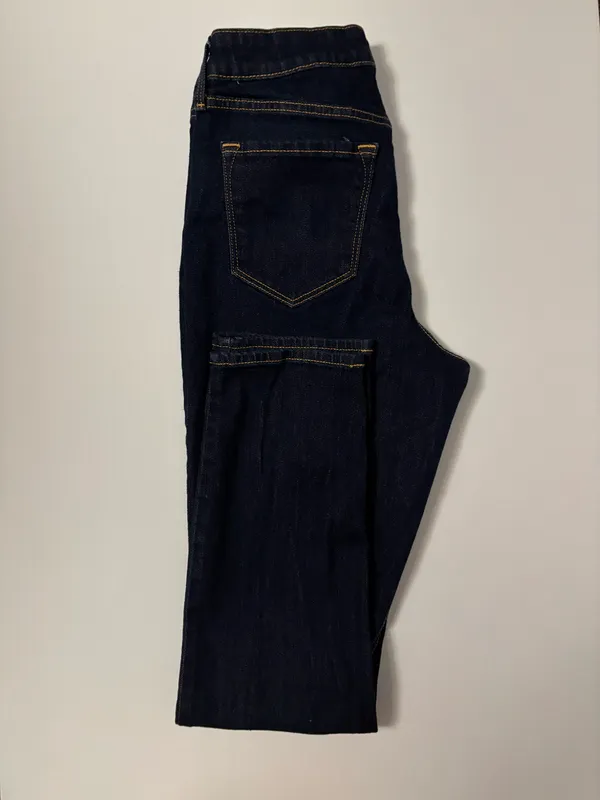 Dark Wash Straight Leg Jeans - Image 2