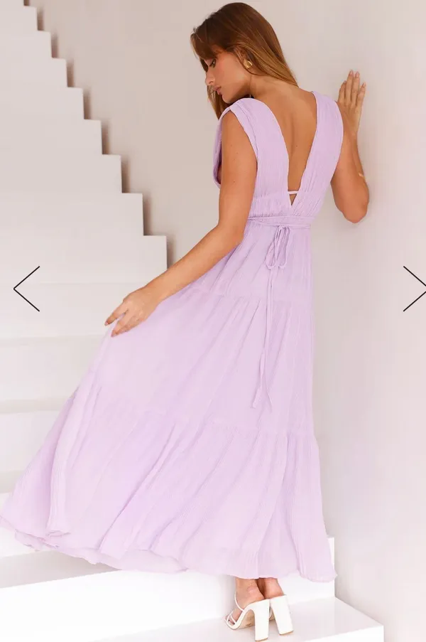 Hello Molly Purple Maxi Dress - Image 2