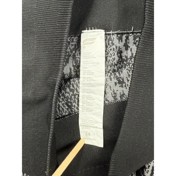 Fabletics Snakeskin‎ Print High Waisted Athletic Leggings Black Trim Size M - Image 4