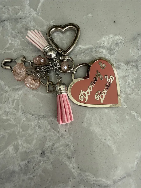Dooney & Bourke Y2K heart bag charm - Image 3