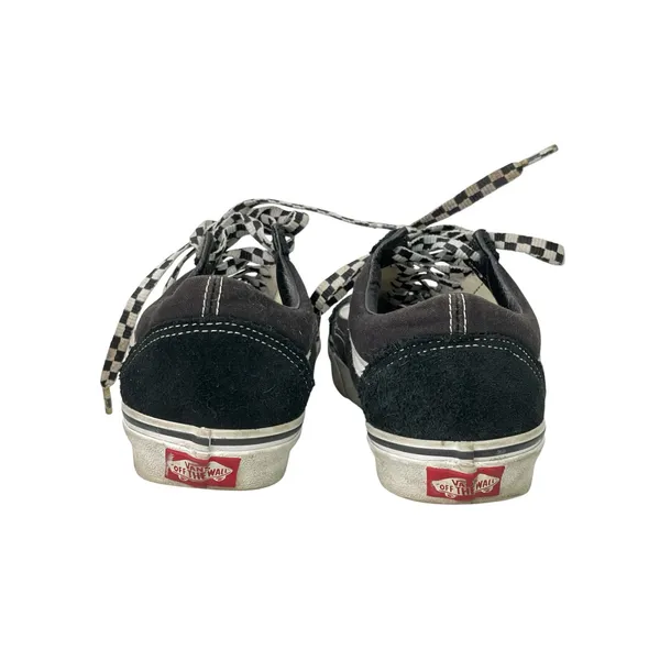 Vans Women's Black Lace Up Low Top Skate Skateboarding Sneakers Shoes Size 7.5 - Image 3