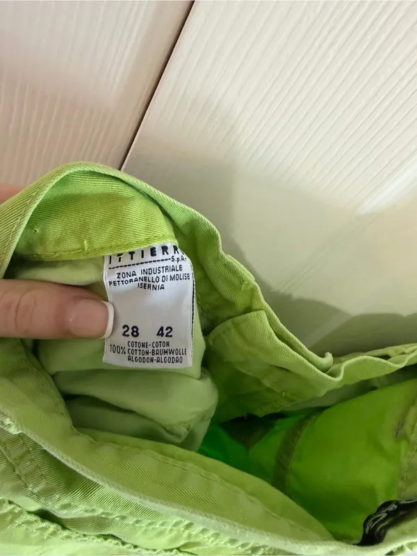 Dolce & Gabbana D&G Vintage 90s Y2K Lime Green Trousers Size 28 - Image 4