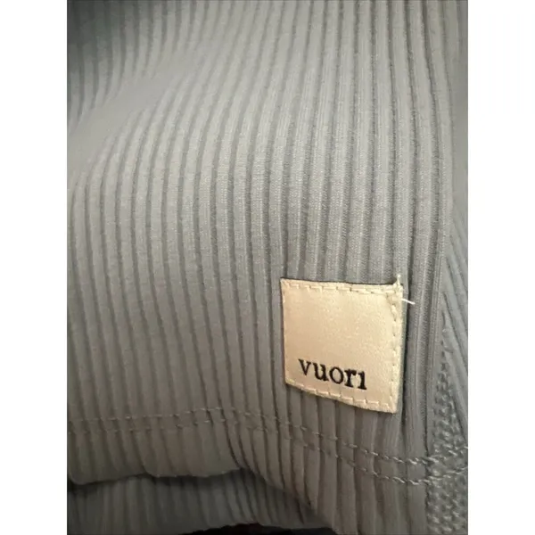 Vuori Women’s Rib Crop Tank Light Cloud Blue Size Large New w/tag $64 - Image 3