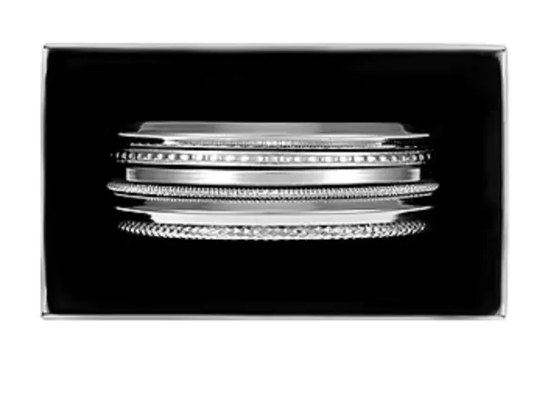 Mixit Solid Bangle Bracelet In Silver NEW IN BOX - Image 3