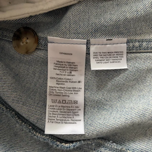 NWT- Madewell Denim Button Vest - Image 7