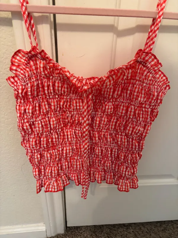 Red Gingham Top Boutique - Image 2