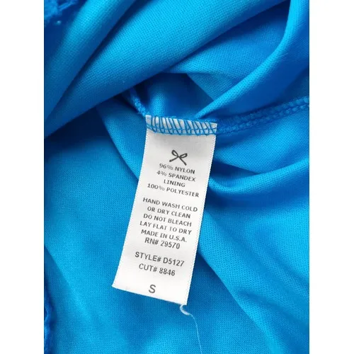 Everly‎ Bright Blue Lace Sleeveless Fit And Flare Dress Size Small - Image 6