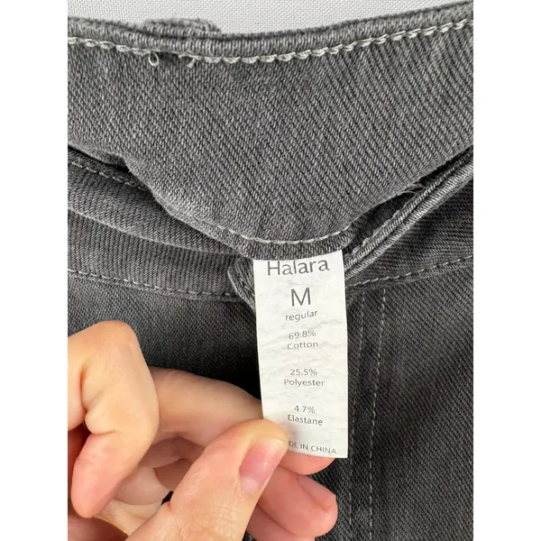 Women’s Halara Medium Charcoal Gray Baggy Jeans - Image 5