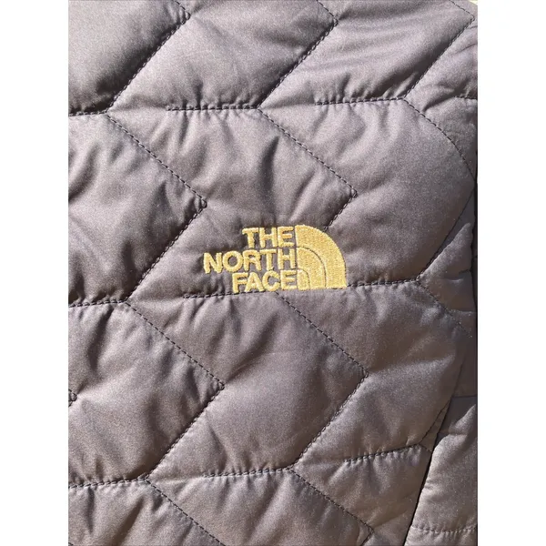 Women's The North Face Quilted‎ Lightweight Puffer Small Black Gold - Image 4