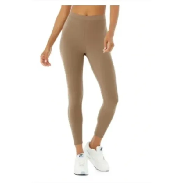 Alo Ribbed High Waist 7/8 Blissful Legging Womens Gravel Size XXS - Image 13