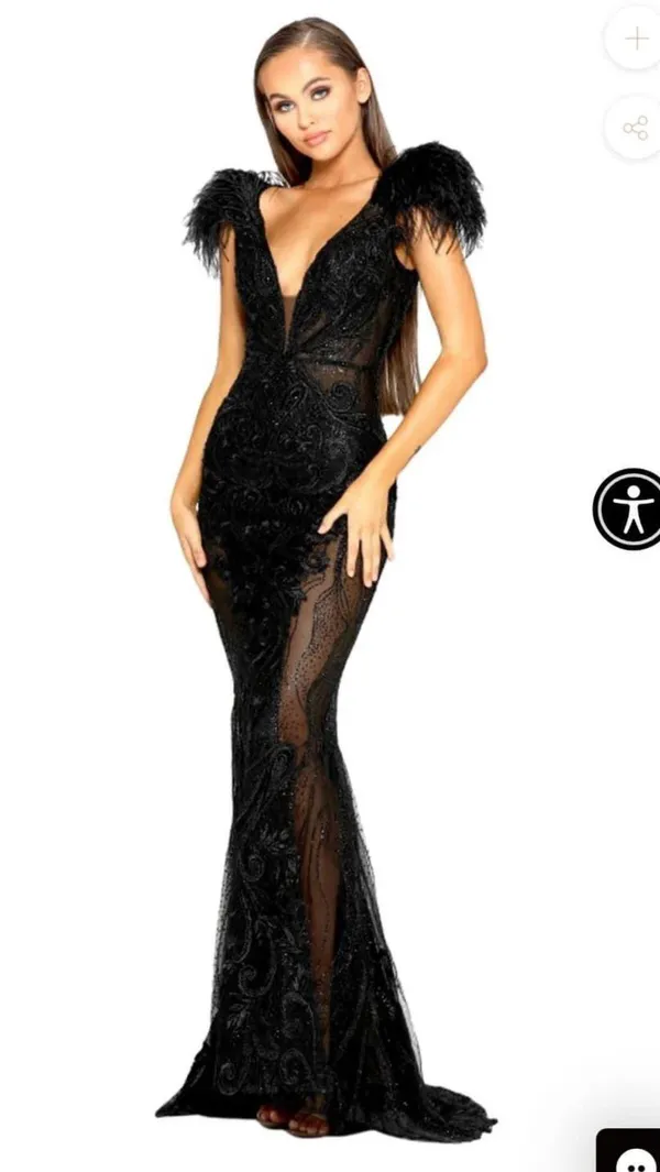 Portia And Scarlett Black Gown - Image 3