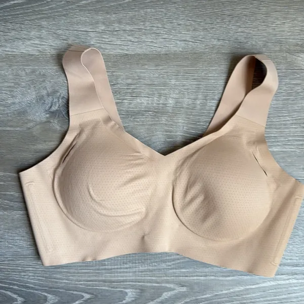 Honeylove V-Neck Bra in sand large - Image 7