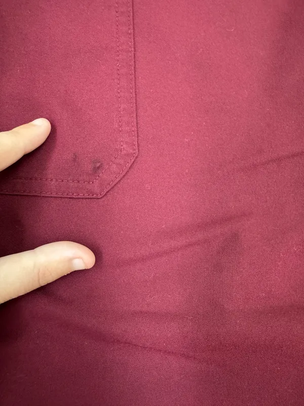 Figs Yola High-Rise Slim Burgundy Scrub Pants Size Large - Image 2